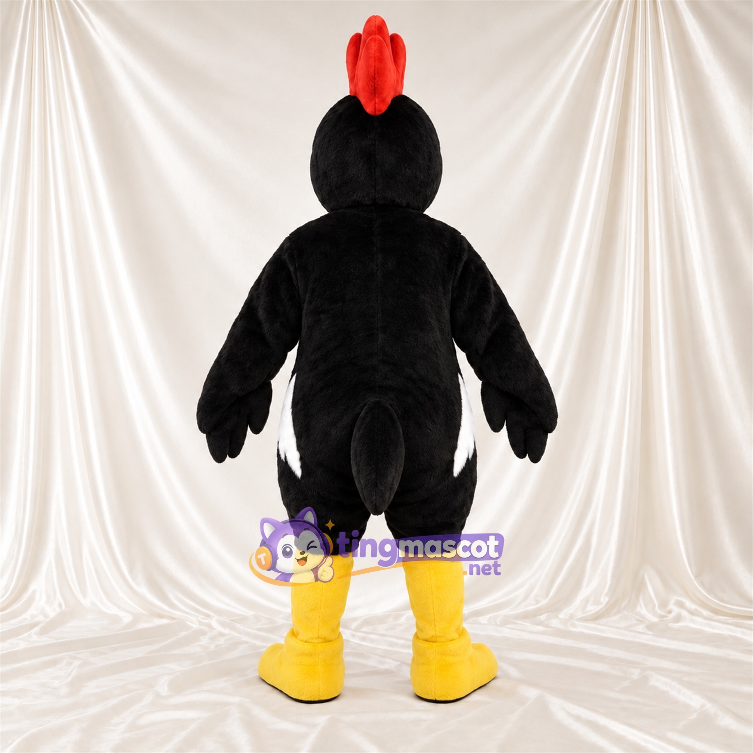 Black Chicken Mascot Costume Black Chicken Mascot Costume
