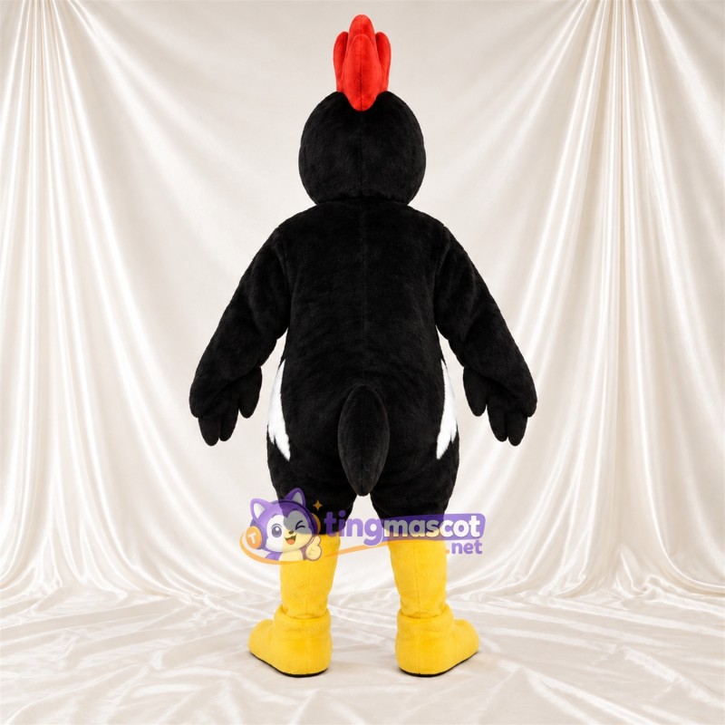 Black Chicken Mascot Costume Black Chicken Mascot Costume