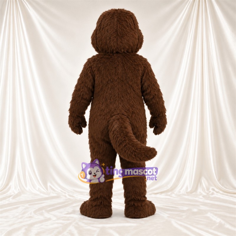 Costume de mascotte Dinosaure – marron – Longue queue; Yeux (vert) Costume de mascotte Dinosaure – marron – Longue queue; Yeux (vert)