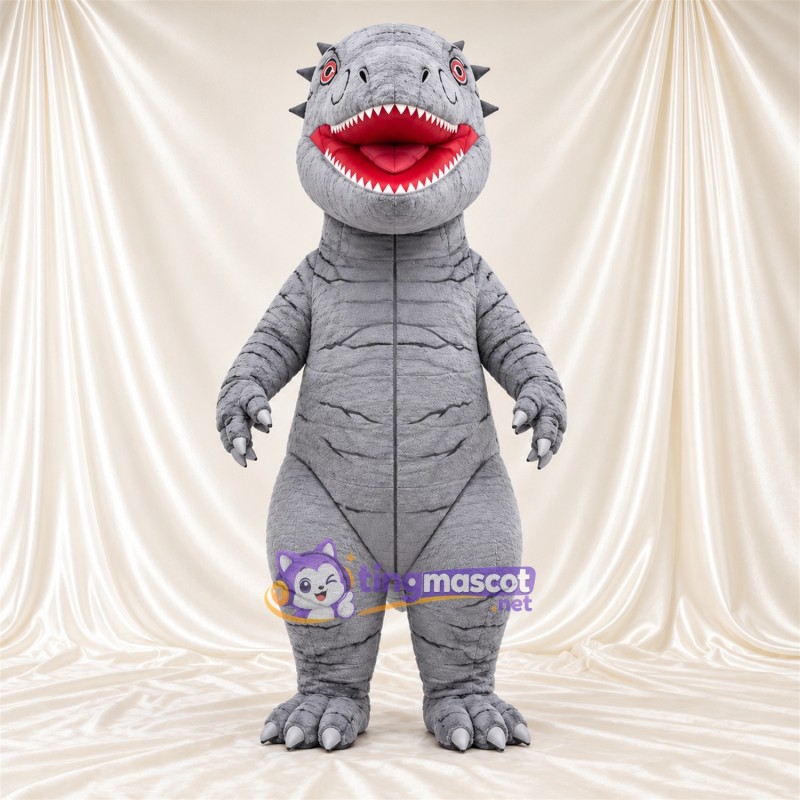 Costume de mascotte Dinosaure – gris Costume de mascotte Dinosaure – gris