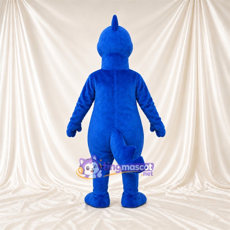 Blue Dinosaur Mascot Costume Blue Dinosaur Mascot Costume