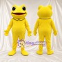Costume de mascotte Grenouille – jaune – Ventre rond; Pieds (jaune)