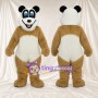 Costume de mascotte Panda – brun clair / blanc