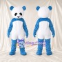Costume de mascotte Panda – bleu / blanc – Ventre (blanc); Oreilles