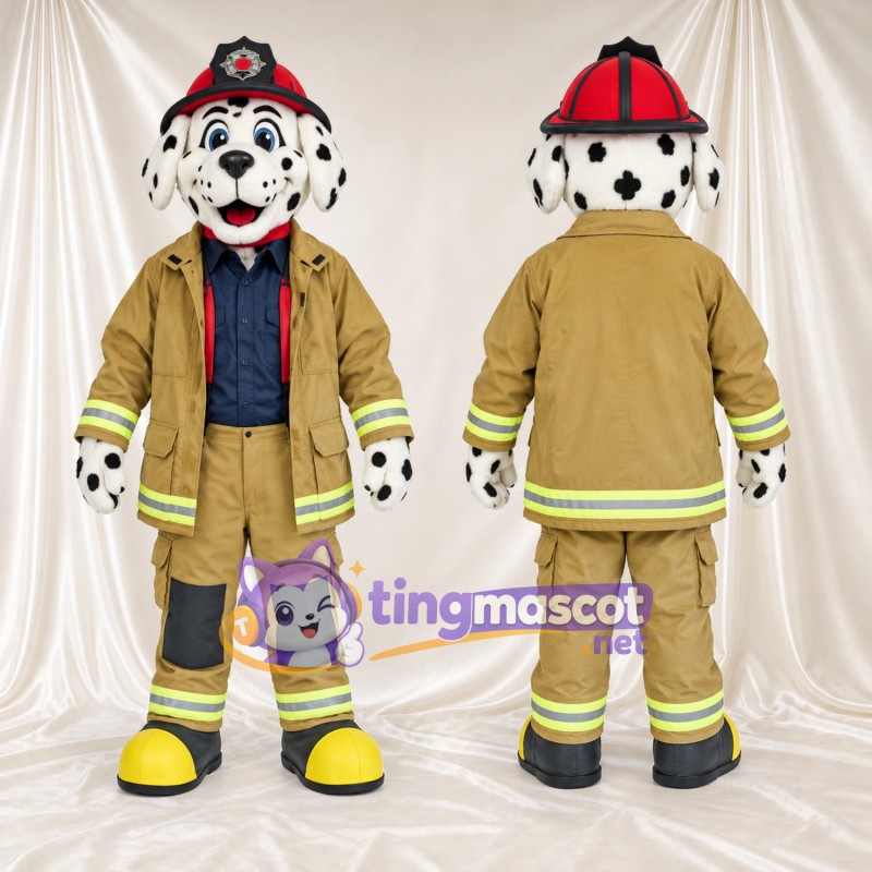 Costume de mascotte Dalmatien – blanc / noir – Uniforme