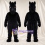 Black Horse Mascot Costume - Black Mane and Long Muzzle