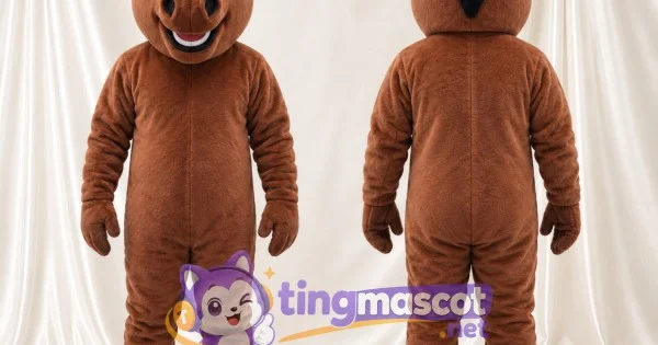 Lions Maine Rabbit Brown Horse Mascot Costume - Black Mane and Pink Tongue | TM-00339 ...