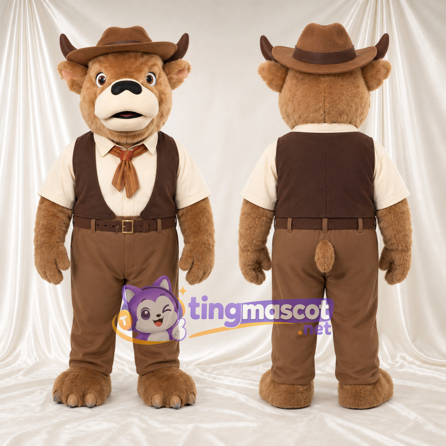 Maskottchenkostüm Bär – braun – Outfit Maskottchenkostüm Bär – braun – Outfit