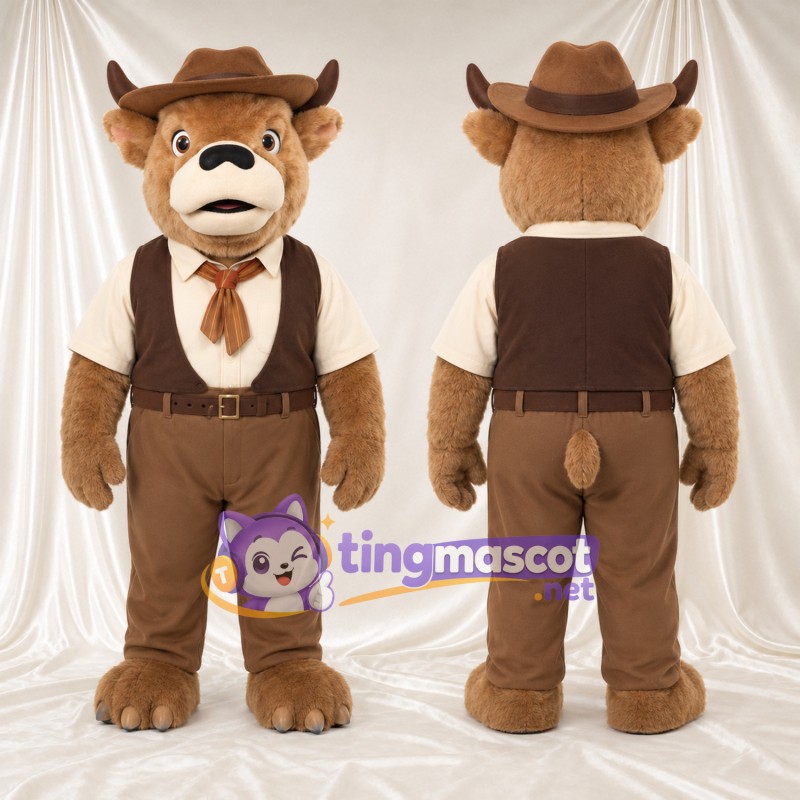 Maskottchenkostüm Bär – braun – Outfit