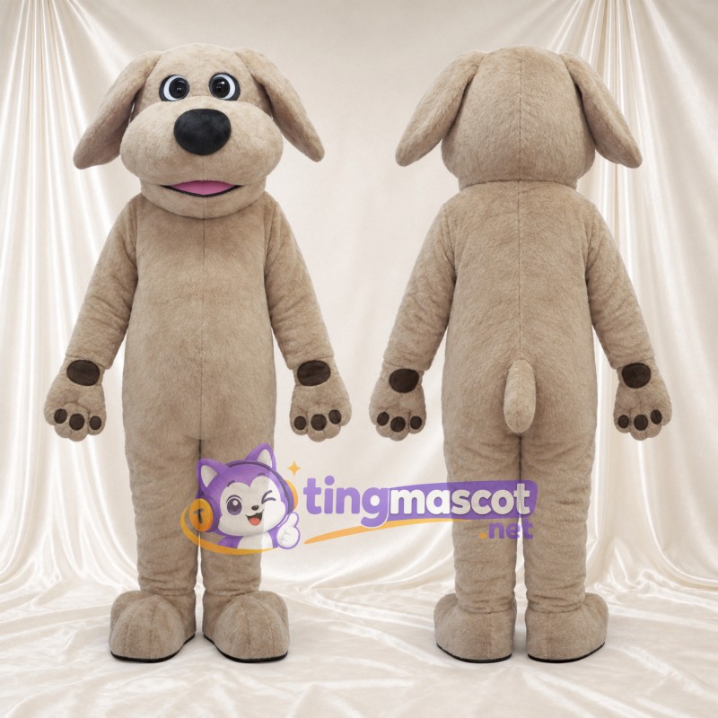 Beige Dog Mascot Costume - Long Floppy Ears