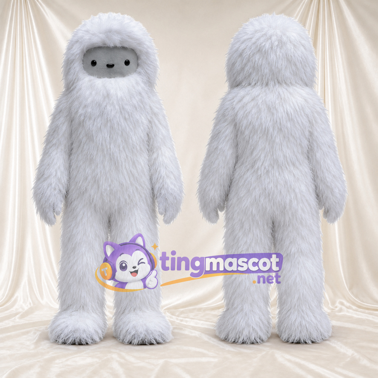 Costume de mascotte Yéti – blanc Costume de mascotte Yéti – blanc
