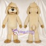 Beige Dog Mascot Costume - Hat and Floppy Ears