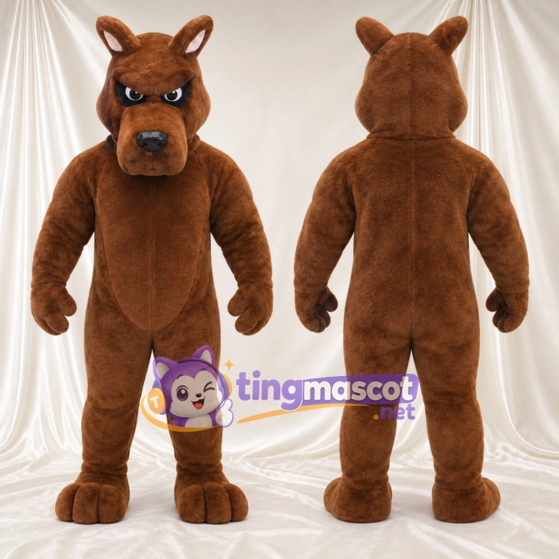 Costume de mascotte Chien – marron – Oreilles pointues