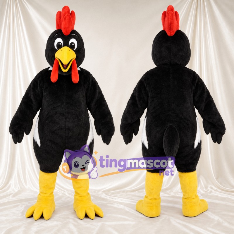 Black Chicken Mascot Costume