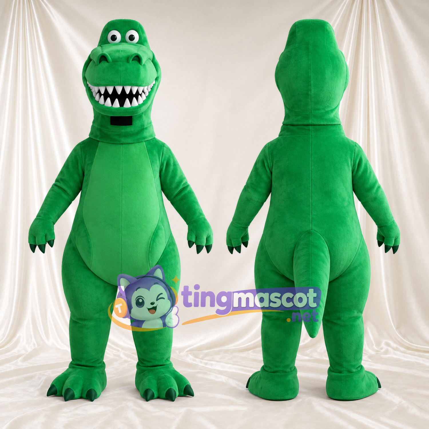 Costume de mascotte Dinosaure – vert Costume de mascotte Dinosaure – vert
