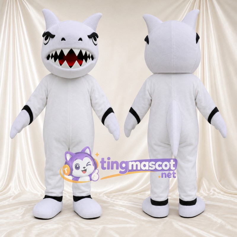 Costume de mascotte Requin – blanc