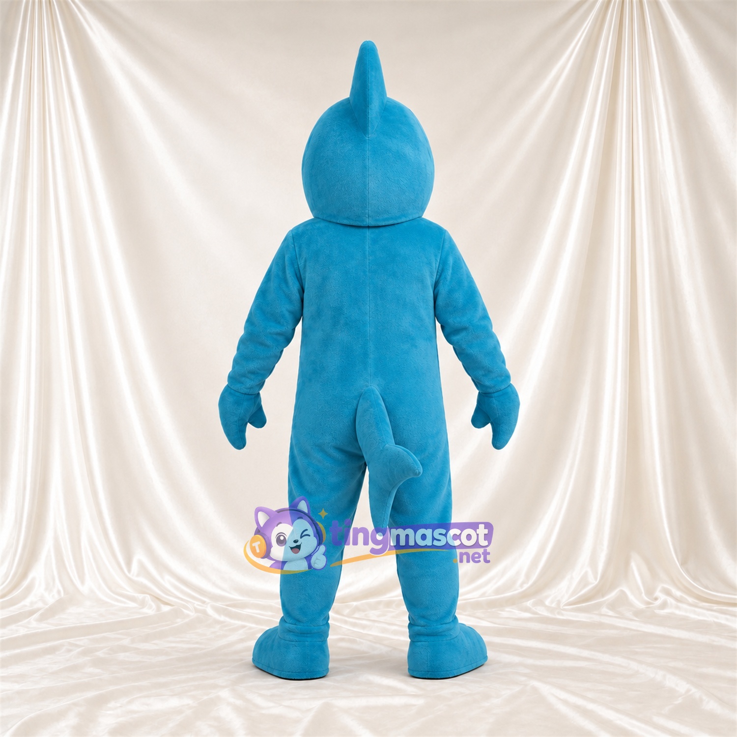 Costume de mascotte Requin – bleu – Ventre (blanc); Tête Costume de mascotte Requin – bleu – Ventre (blanc); Tête