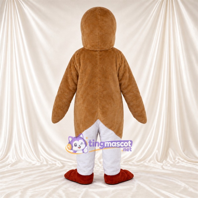 Costume de mascotte Pingouin – marron / blanc Costume de mascotte Pingouin – marron / blanc