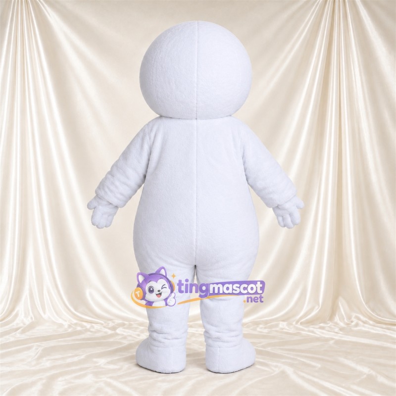 Costume de mascotte Bonhomme de neige – blanc – Nez (rouge) Costume de mascotte Bonhomme de neige – blanc – Nez (rouge)
