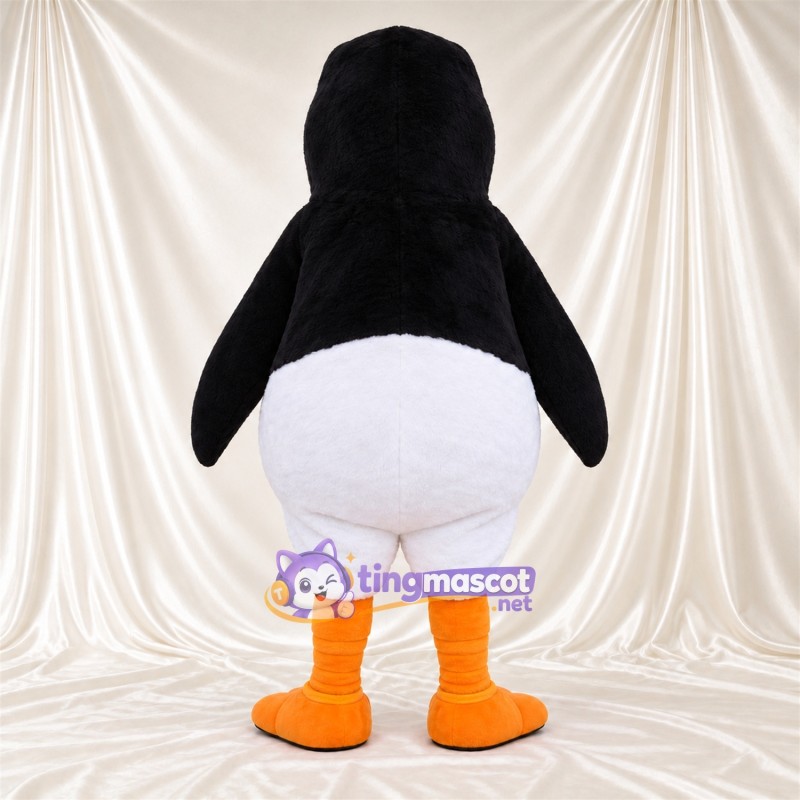 Costume de mascotte Pingouin – noir / blanc – Bec (orange); Jambes (orange) Costume de mascotte Pingouin – noir / blanc – Bec (orange); Jambes (orange)