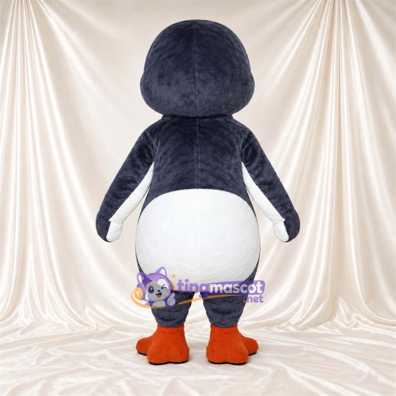 Costume de mascotte Pingouin – gris / blanc