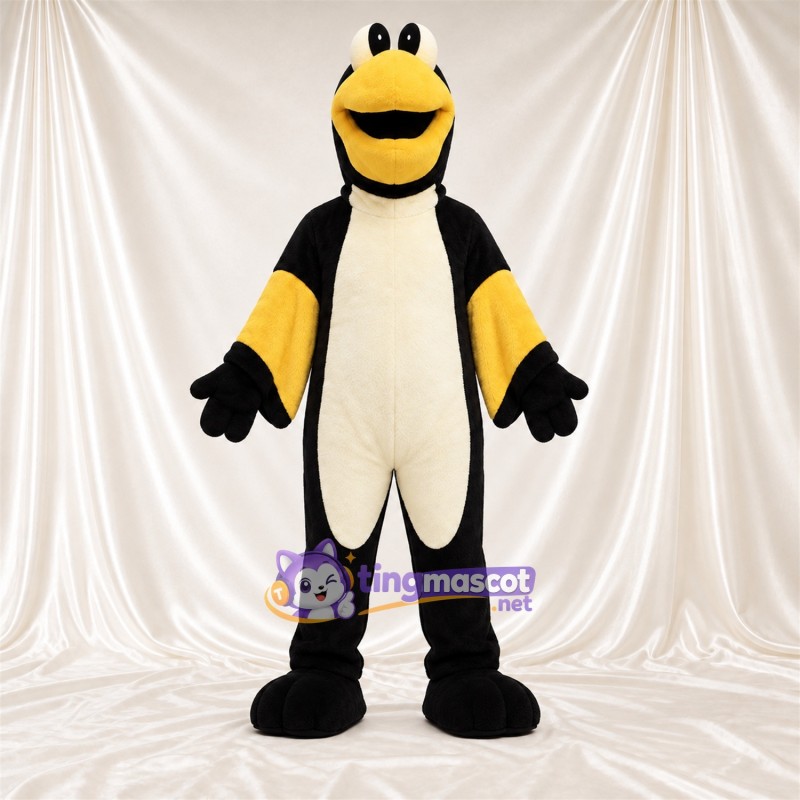Black and Yellow Penguin Mascot Costume Black and Yellow Penguin Mascot Costume