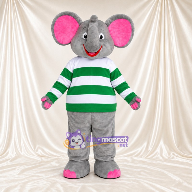 Costume de mascotte Éléphant – gris – Chemise Costume de mascotte Éléphant – gris – Chemise