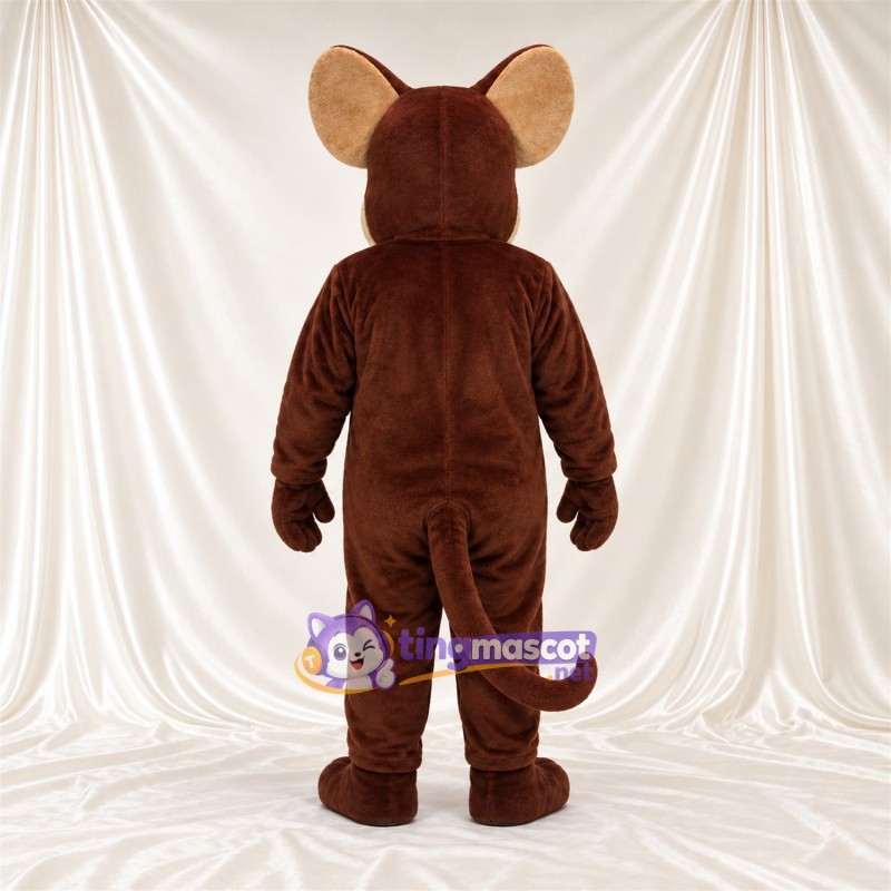 Maskottchenkostüm Ratte – braun – Bauch (hellbraun) Maskottchenkostüm Ratte – braun – Bauch (hellbraun)