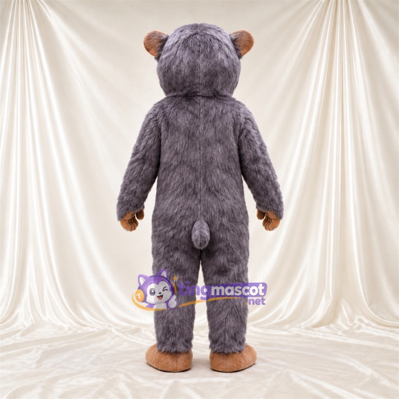 Costume de mascotte Marmotte – gris – Grandes incisives; Queue Costume de mascotte Marmotte – gris – Grandes incisives; Queue
