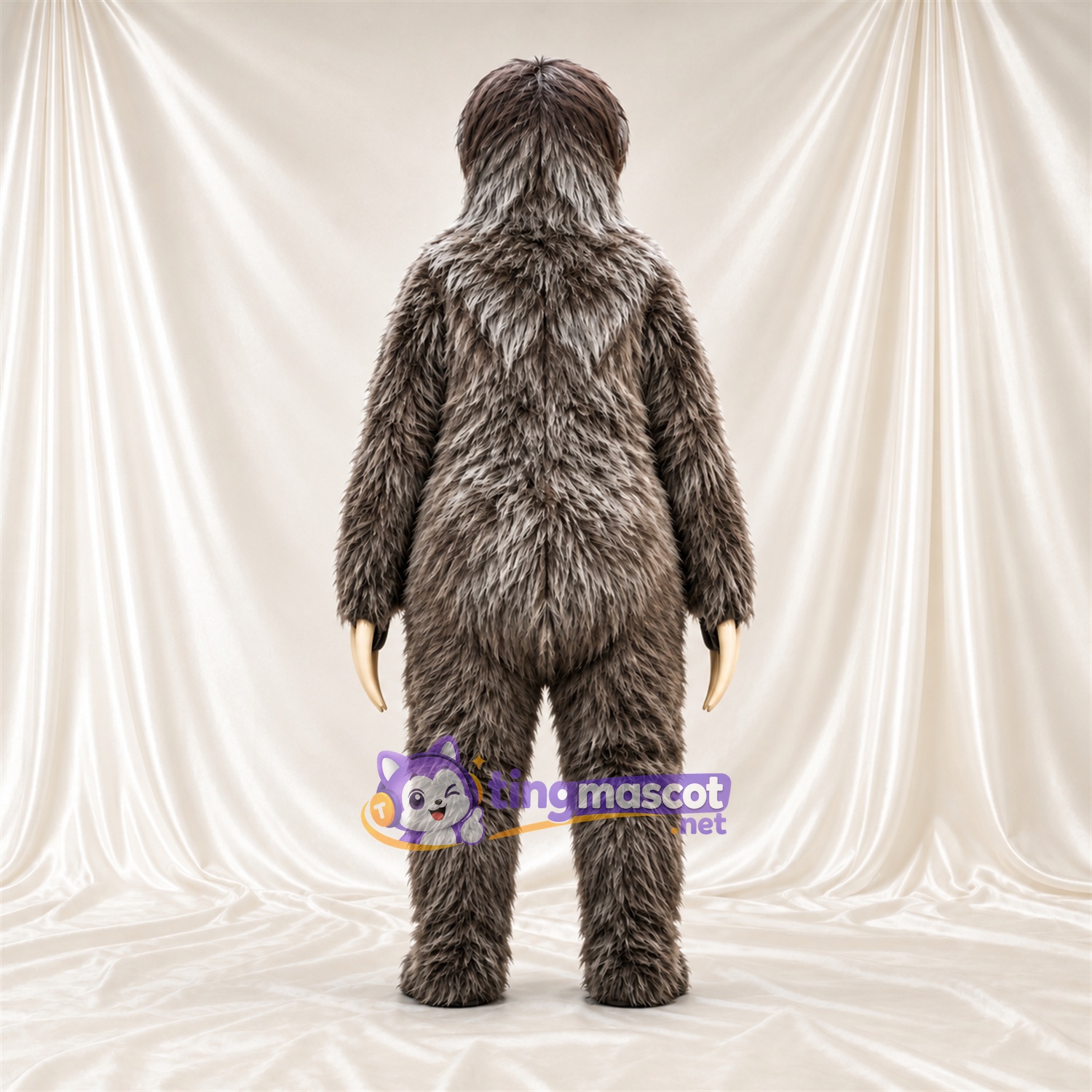 Gray Sloth Mascot Costume Gray Sloth Mascot Costume