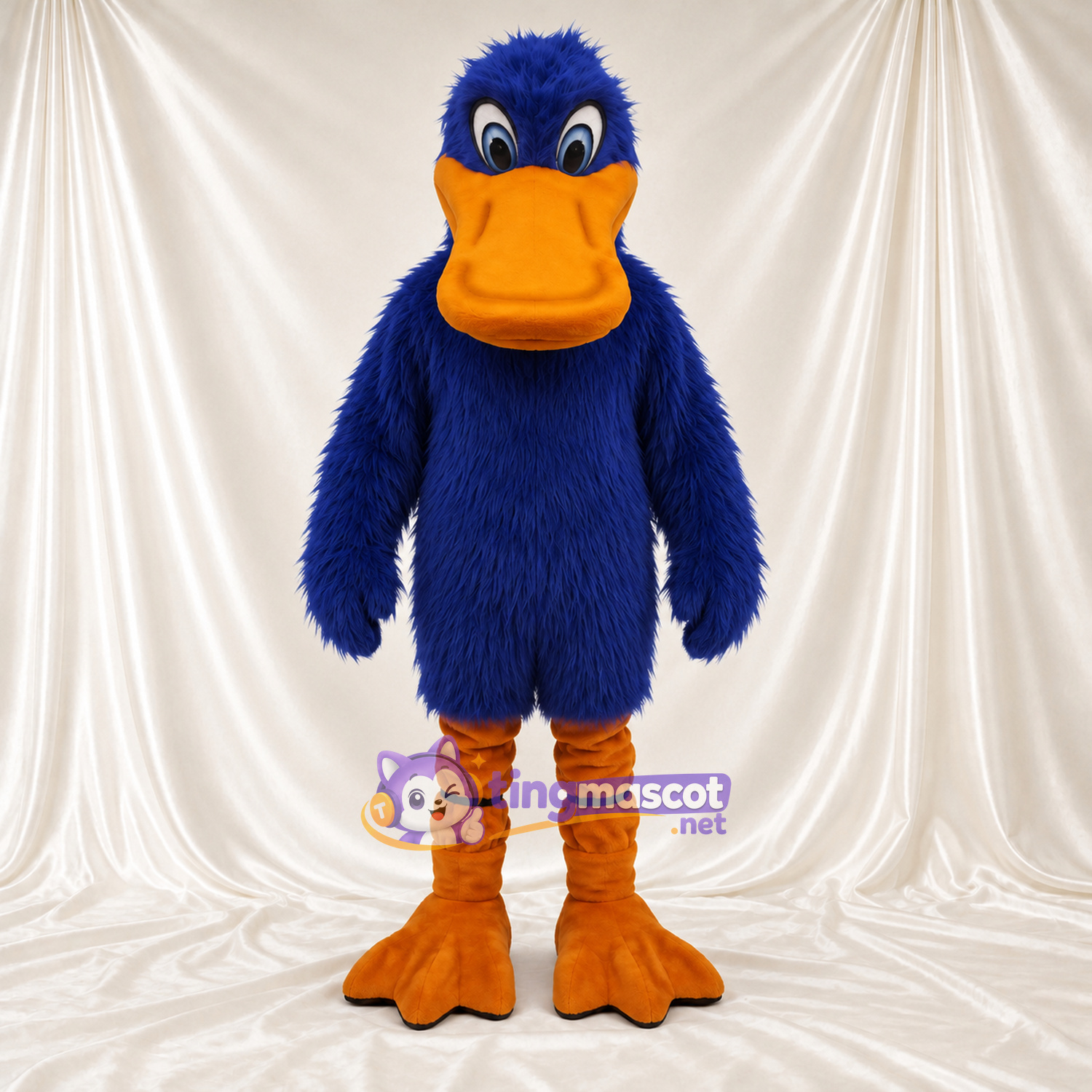 Blue Duck Mascot Costume Blue Duck Mascot Costume