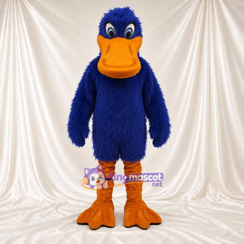 Blue Duck Mascot Costume Blue Duck Mascot Costume