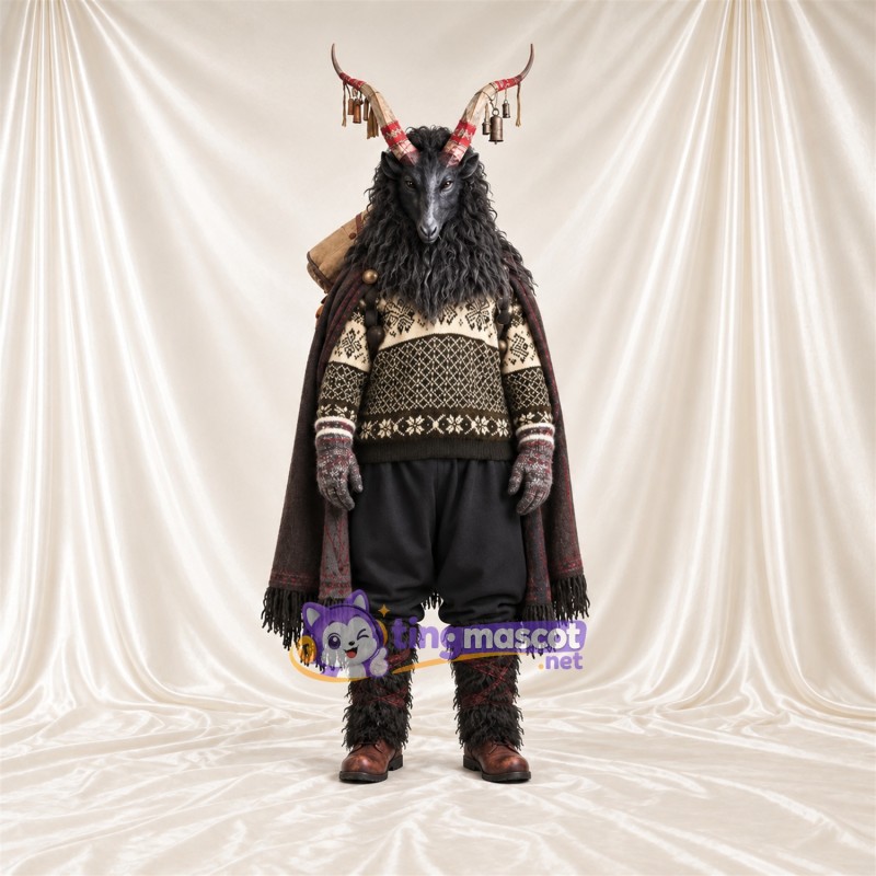 Costume de mascotte Chèvre – noir – Cape Costume de mascotte Chèvre – noir – Cape