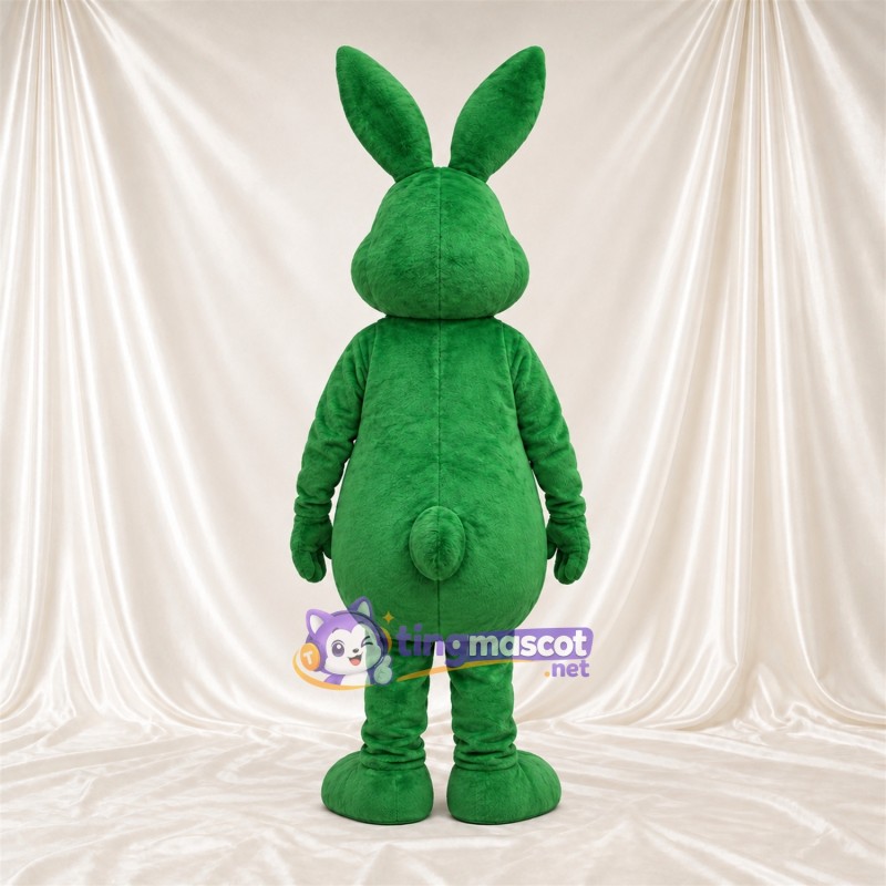 Costume de mascotte Lapin – vert – Nœud papillon (rouge) Costume de mascotte Lapin – vert – Nœud papillon (rouge)