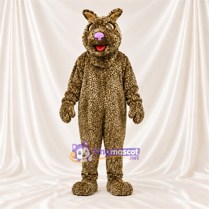 Costume de mascotte Chat sauvage – olive – Manteau Costume de mascotte Chat sauvage – olive – Manteau
