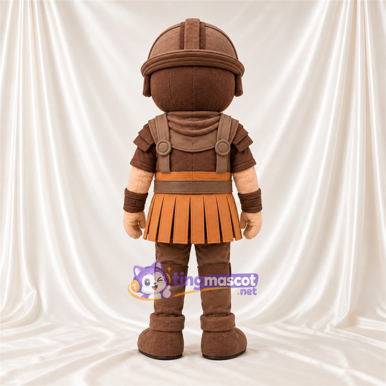 Maskottchenkostüm Römischer Soldat – braun – Rüstung (braun) Maskottchenkostüm Römischer Soldat – braun – Rüstung (braun)