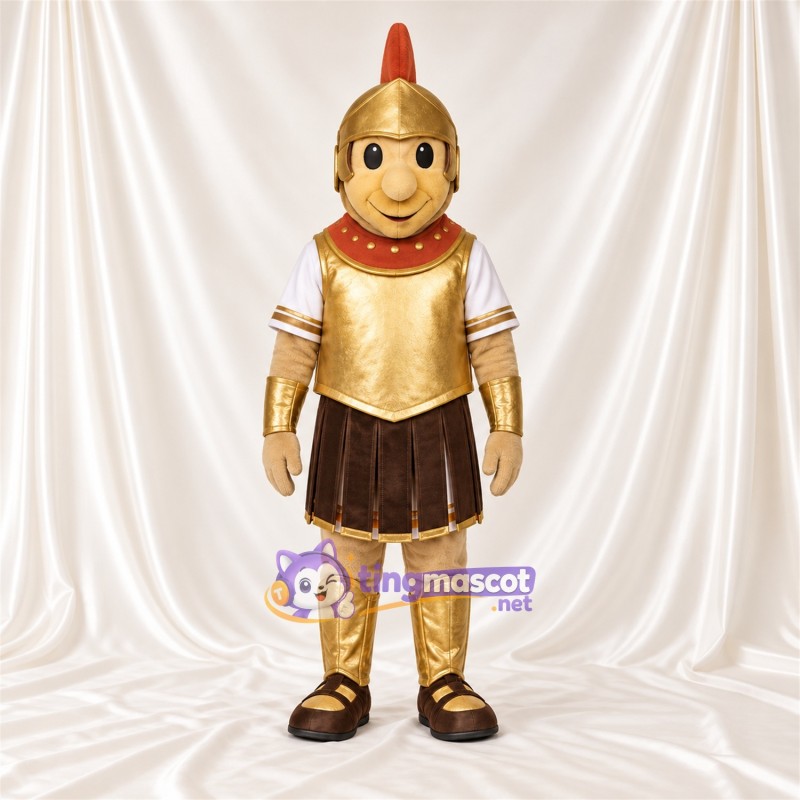 Costume de mascotte Soldat romain – doré – Armure (doré) Costume de mascotte Soldat romain – doré – Armure (doré)