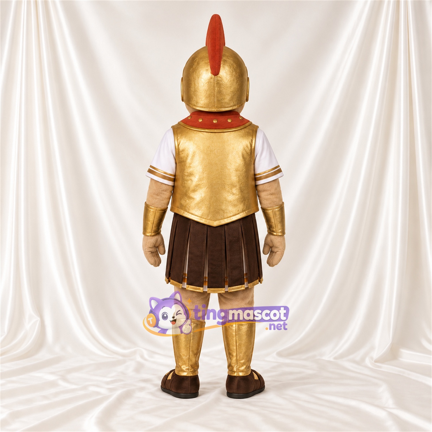 Costume de mascotte Soldat romain – doré – Armure (doré) Costume de mascotte Soldat romain – doré – Armure (doré)