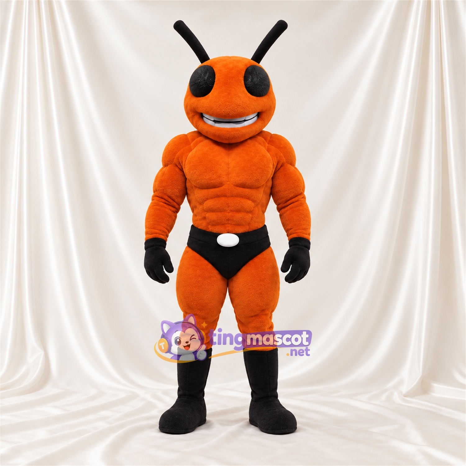 Maskottchenkostüm Ameise – orange – Farbakzente (schwarz) Maskottchenkostüm Ameise – orange – Farbakzente (schwarz)