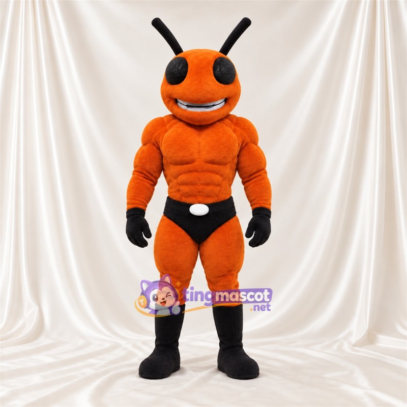 Costume de mascotte Fourmi – orange – Touches de couleur (noir) Costume de mascotte Fourmi – orange – Touches de couleur (noir)