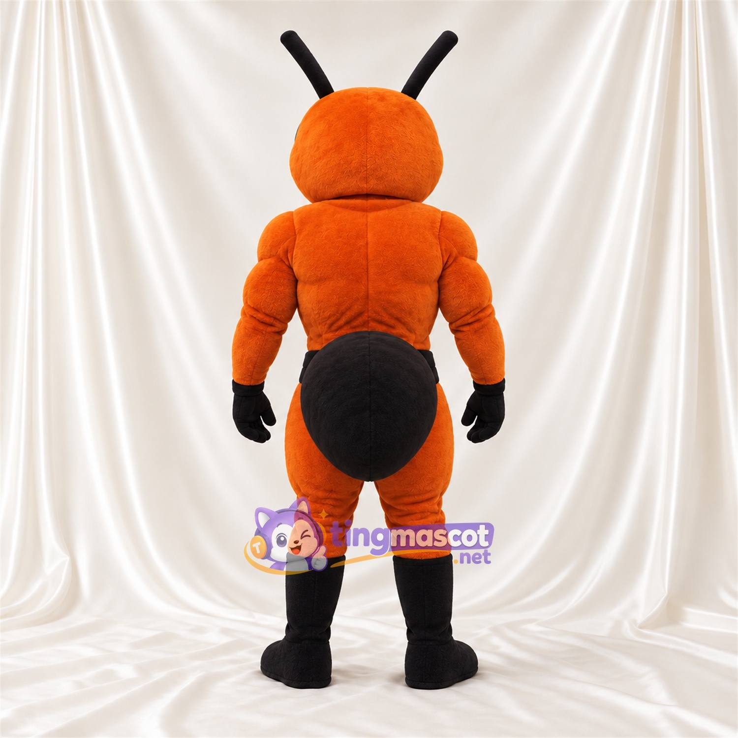 Maskottchenkostüm Ameise – orange – Farbakzente (schwarz) Maskottchenkostüm Ameise – orange – Farbakzente (schwarz)
