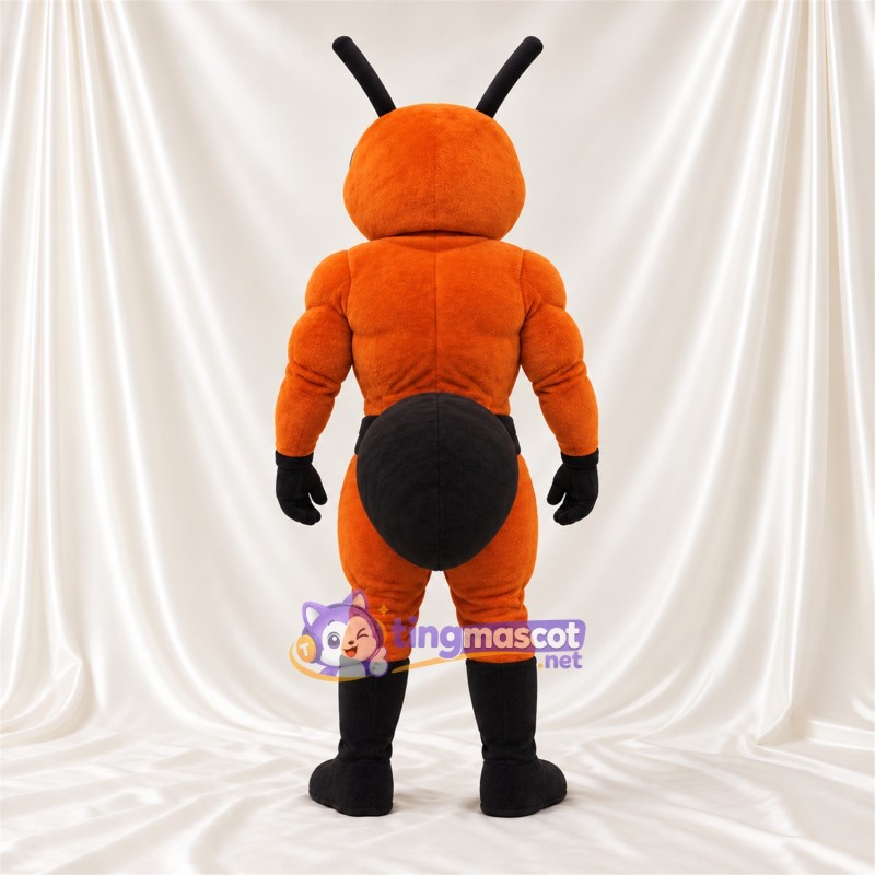 Maskottchenkostüm Ameise – orange – Farbakzente (schwarz) Maskottchenkostüm Ameise – orange – Farbakzente (schwarz)