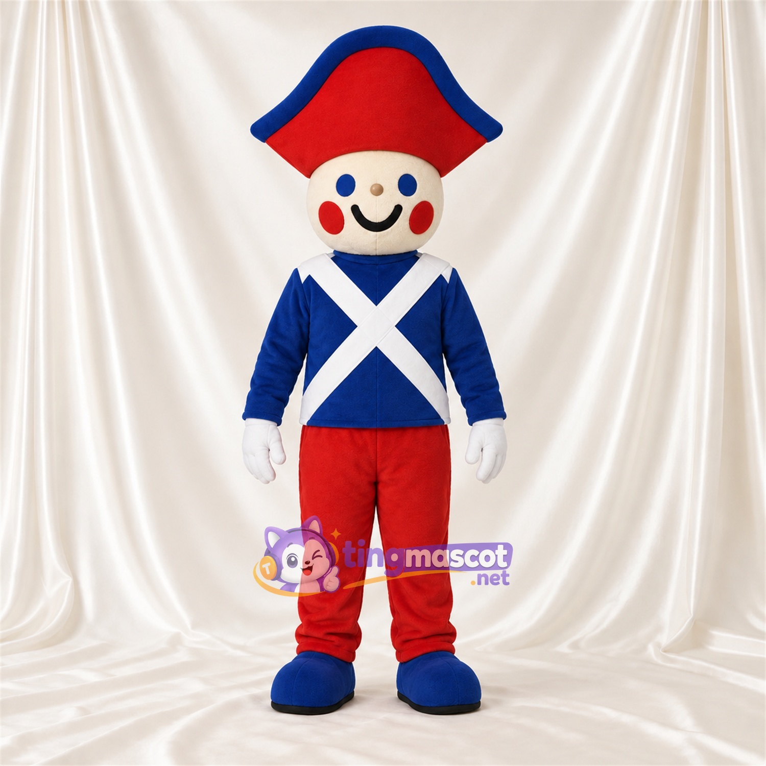 Toy Soldier Mascot Costume - Blue Jacket and Red Pants Toy Soldier Mascot Costume - Blue Jacket and Red Pants