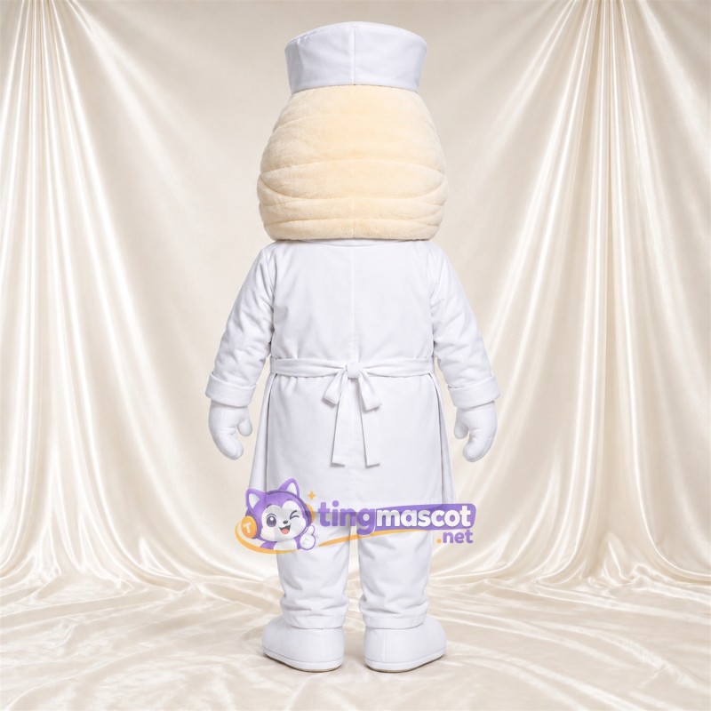 Costume de mascotte Chef cuisinier – blanc – Uniforme Costume de mascotte Chef cuisinier – blanc – Uniforme