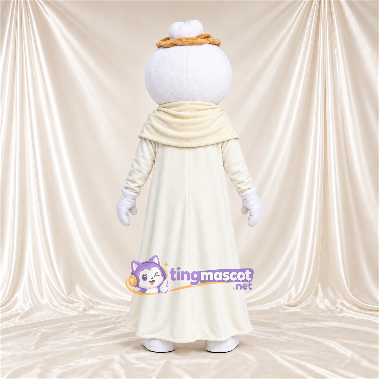 Maskottchenkostüm Geist – weiß – Umhang Maskottchenkostüm Geist – weiß – Umhang