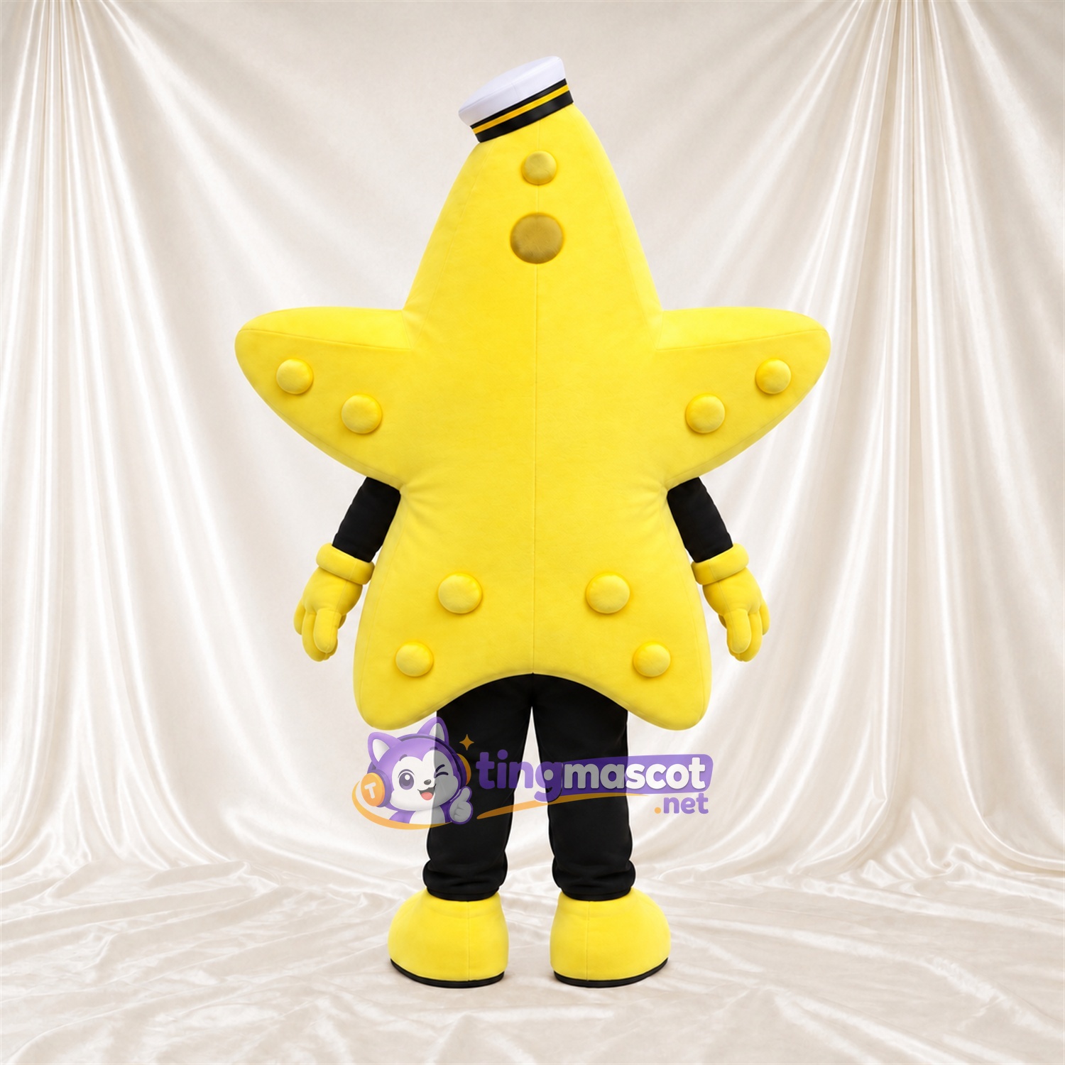Costume de mascotte Étoile – jaune – Casquette Costume de mascotte Étoile – jaune – Casquette