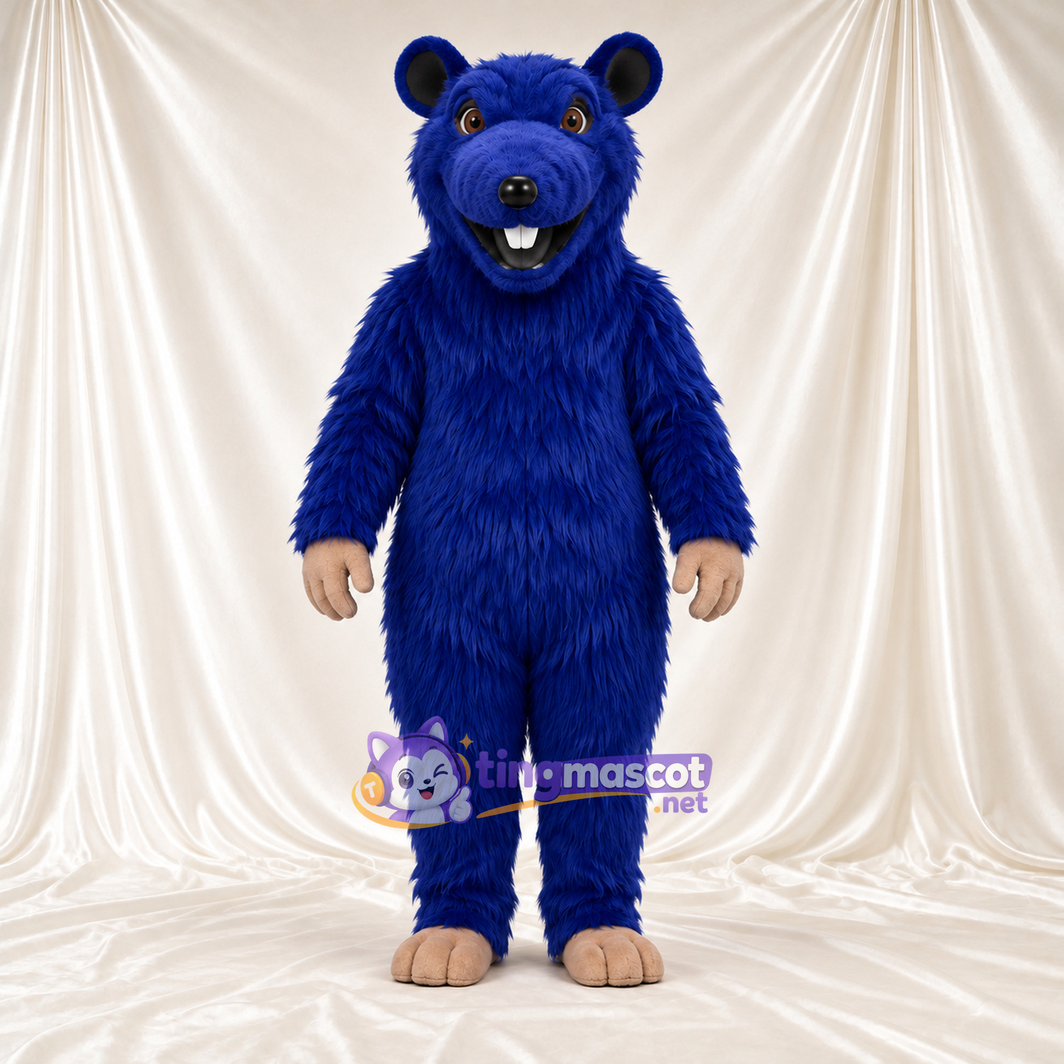 Maskottchenkostüm Ratte – blau Maskottchenkostüm Ratte – blau