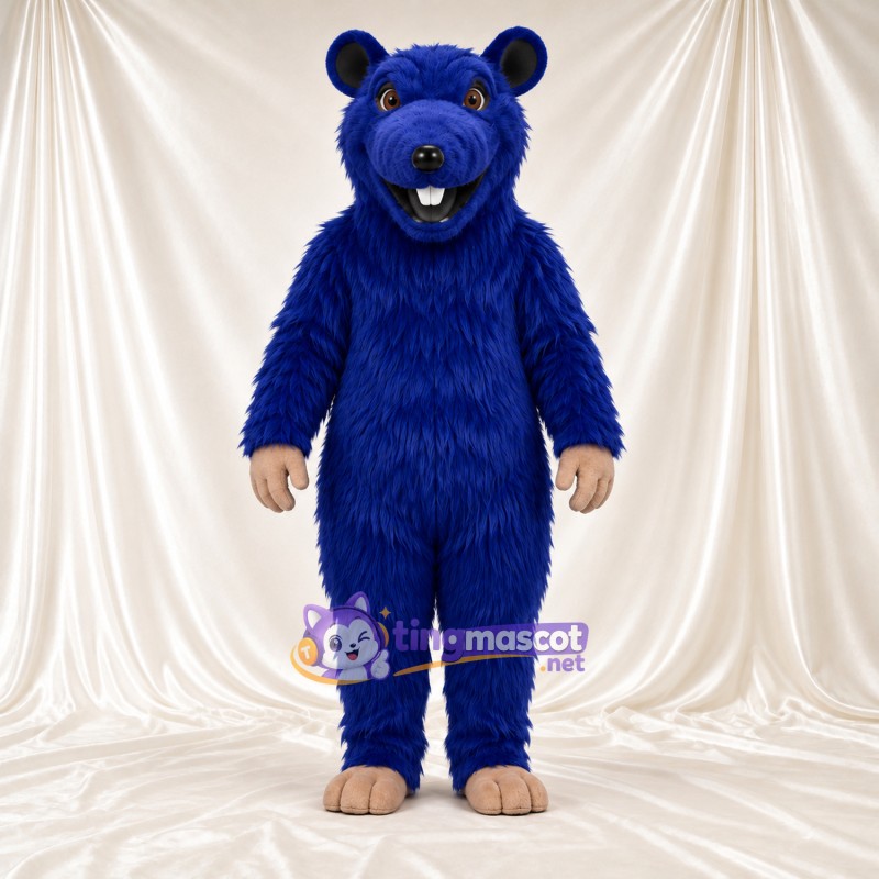 Maskottchenkostüm Ratte – blau Maskottchenkostüm Ratte – blau