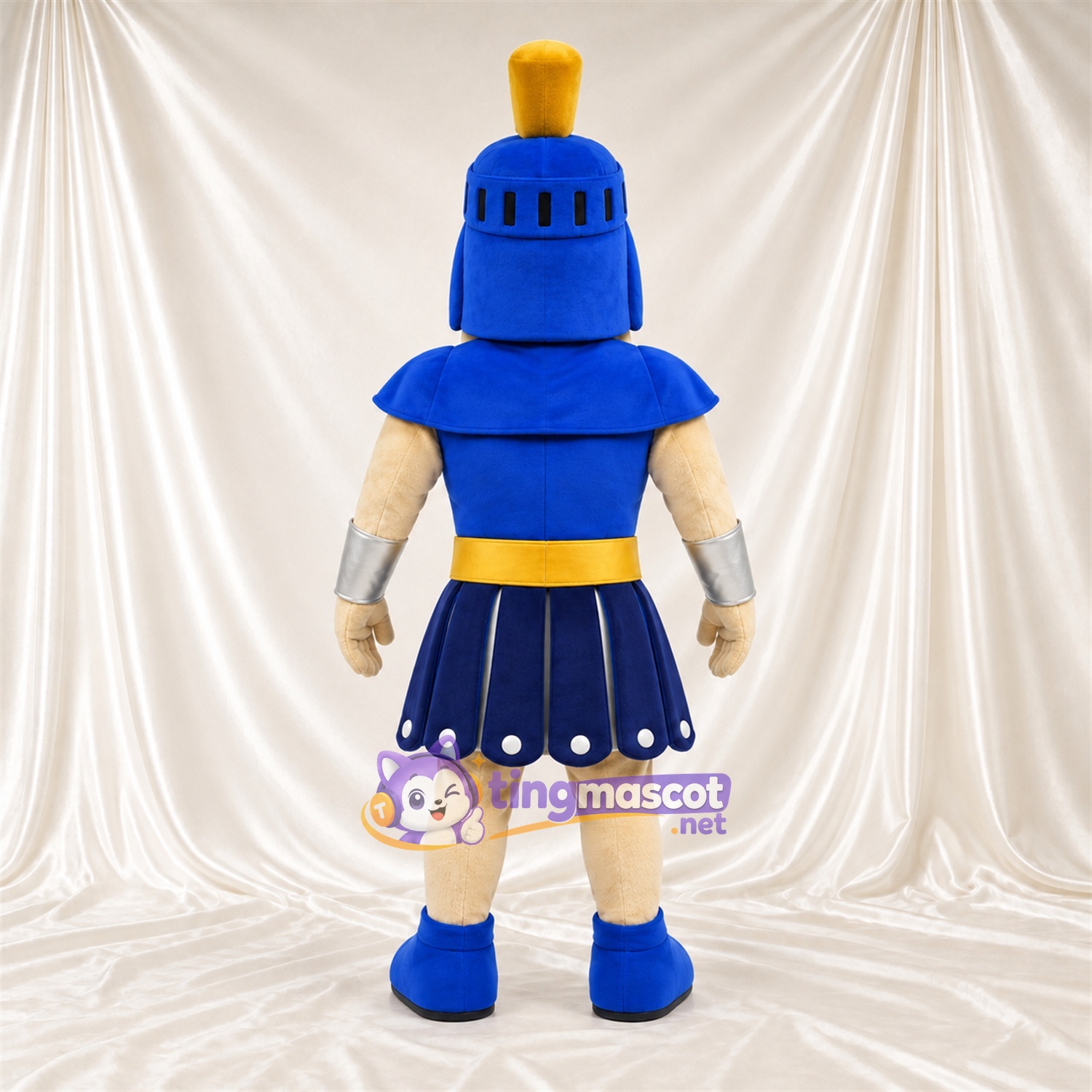 Costume de mascotte Soldat romain – bleu / doré – Armure (bleu / doré) Costume de mascotte Soldat romain – bleu / doré – Armure (bleu / doré)