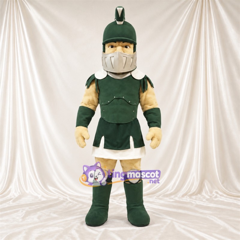 Costume de mascotte Soldat romain – vert – Armure (vert) Costume de mascotte Soldat romain – vert – Armure (vert)